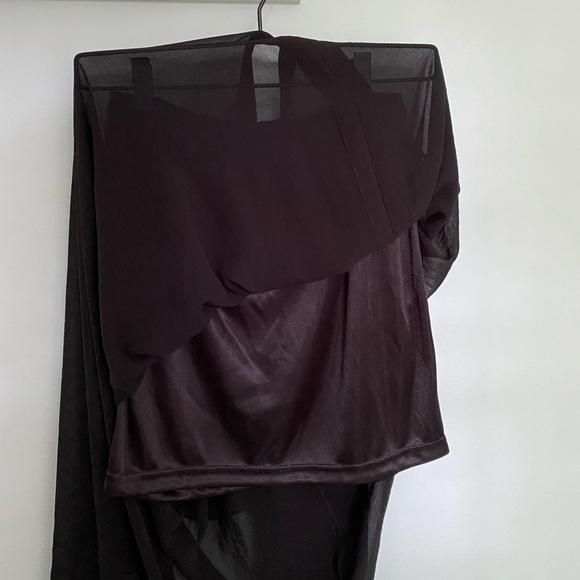 Black sheer maxi skirt - Picture 4 of 5